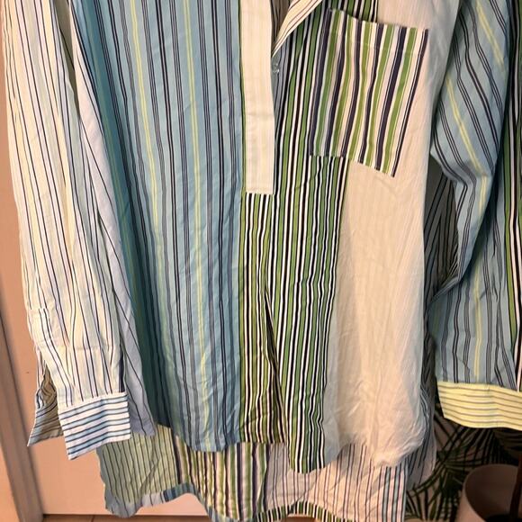 Anthropologie Maeve Alix Striped Oversized Shirt Size small - Picture 5 of 8